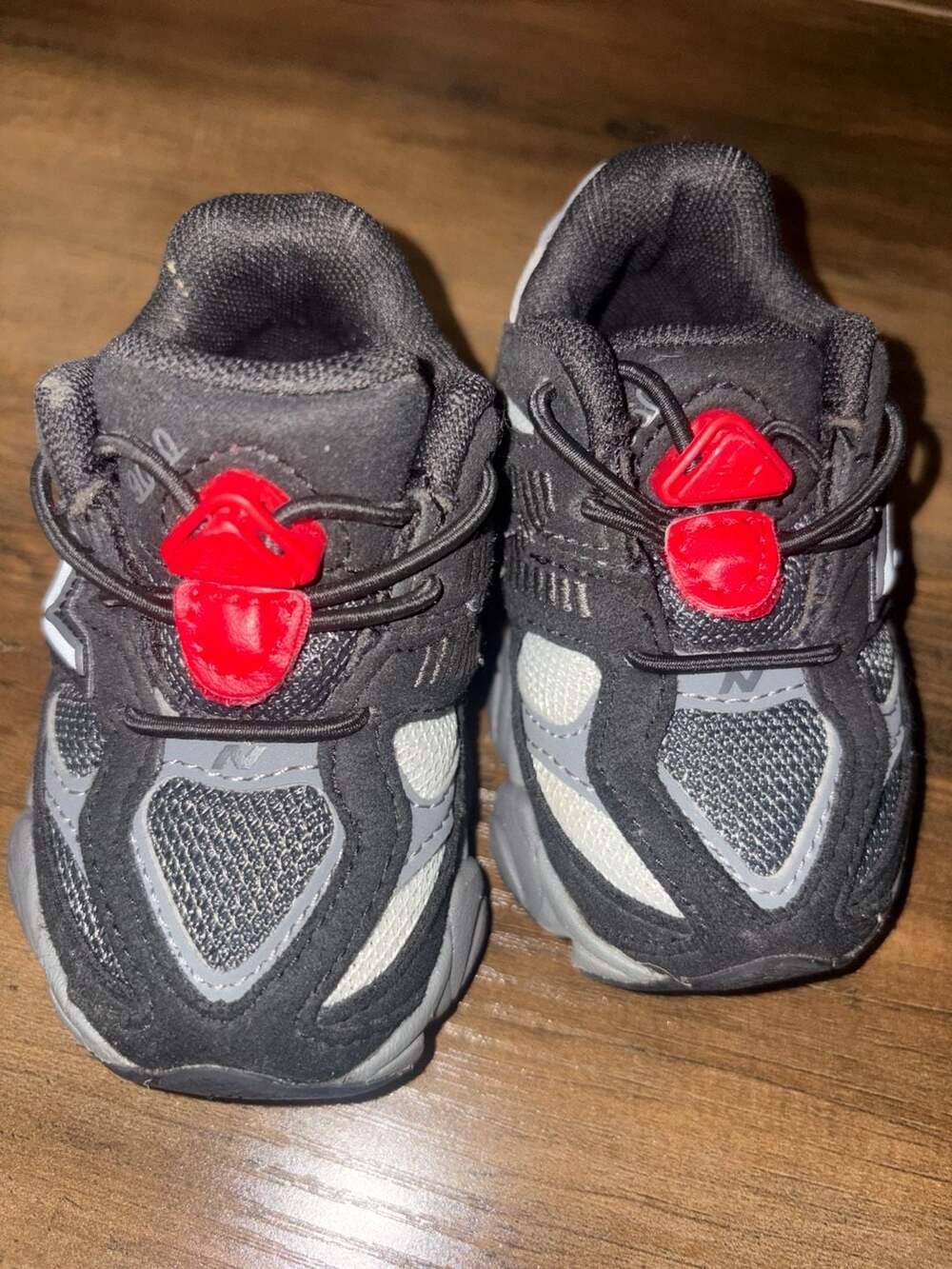 New Balance 9060 Size 4 Toddler Black Castlerock Mesh Sneakers